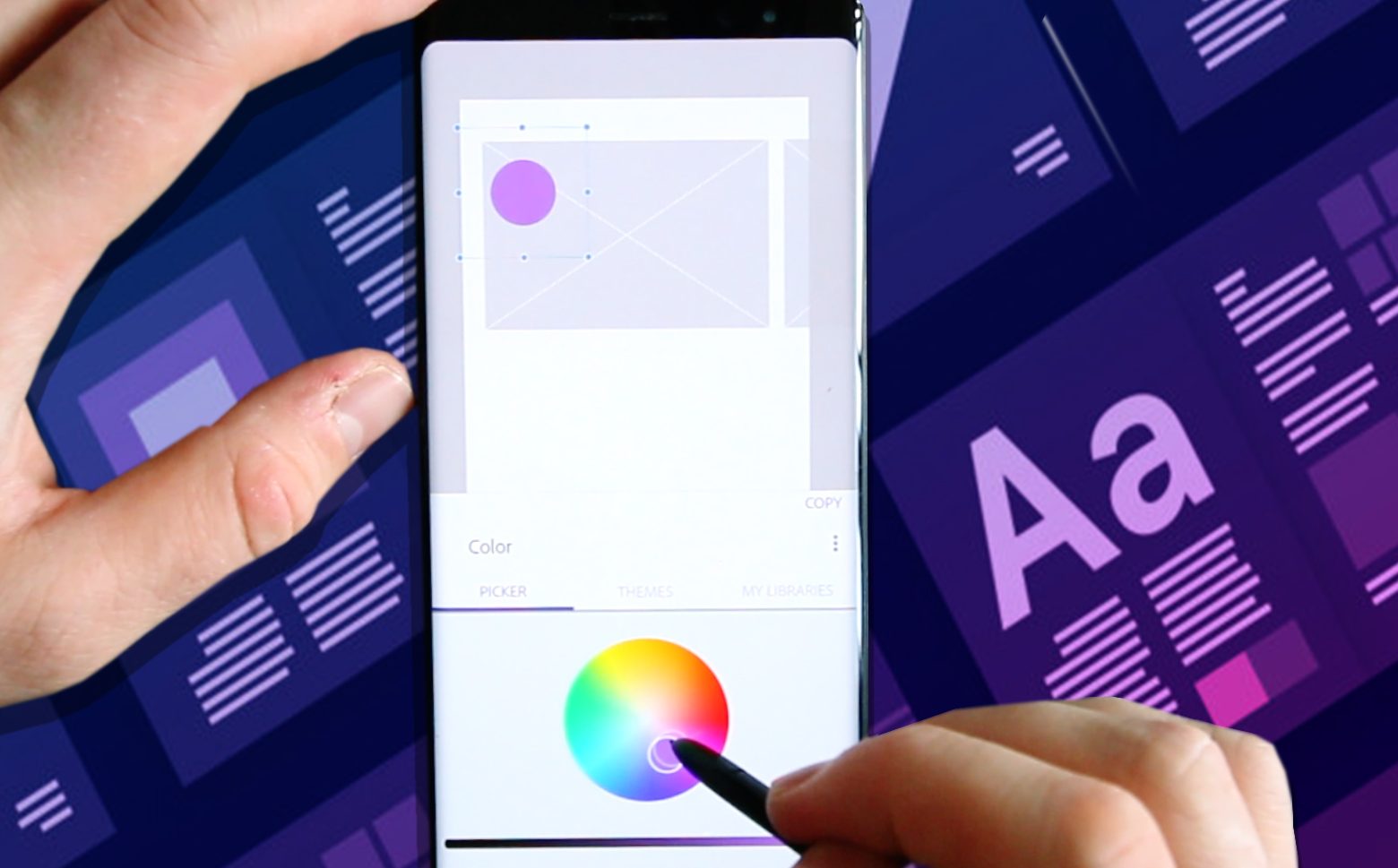 wireframing on mobile device with adobe comp