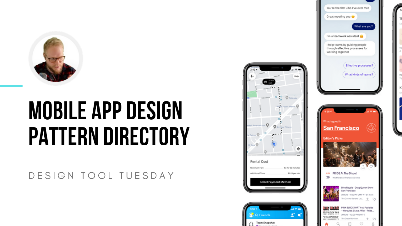 latest mobile design patterns - design tool tuesday
