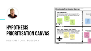 Hypothesis Prioritisation Canvas for Lean UX - Design Tool Tuesday