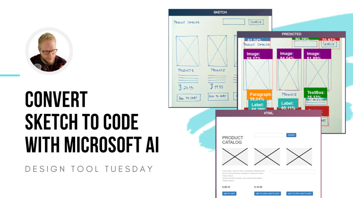 Convert Sketch to Code with Microsoft AI - Design Tool Tuesday