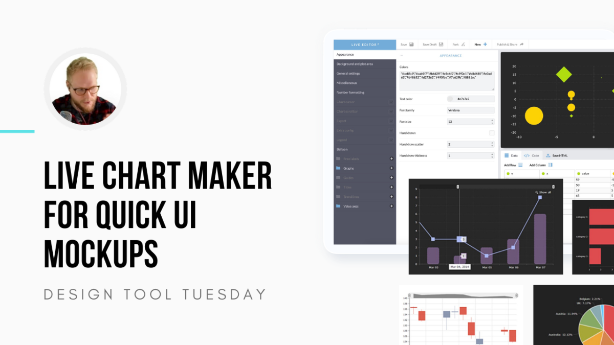 Chart Maker for Quick UI Designs and Wireframes - Design Tool Tuesday