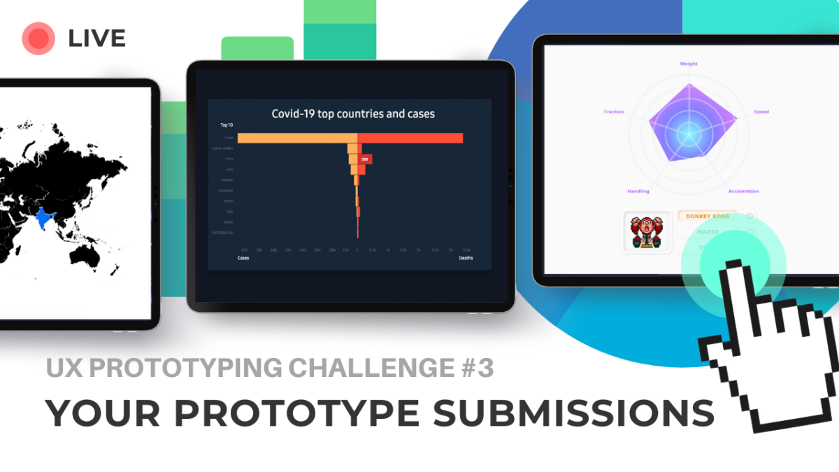 Live Stream: Your UX Prototype Submissions for Axure Prototyping Challenge #3