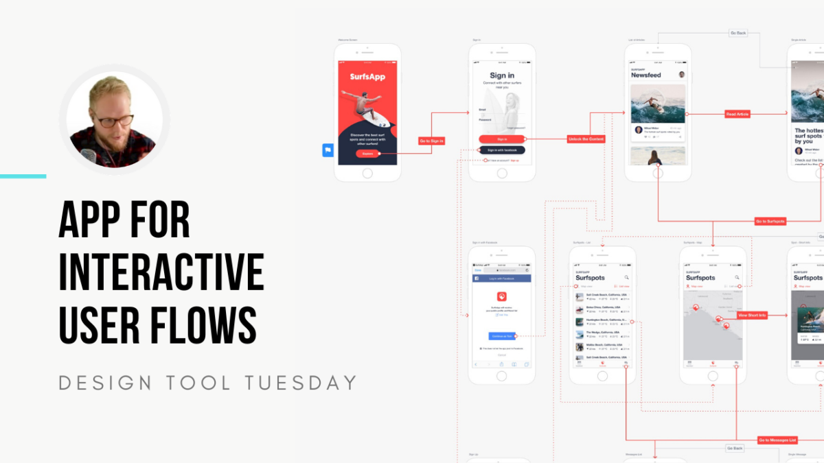 App for Interactive User Flows and UX Journeys - Design Tool Tuesday