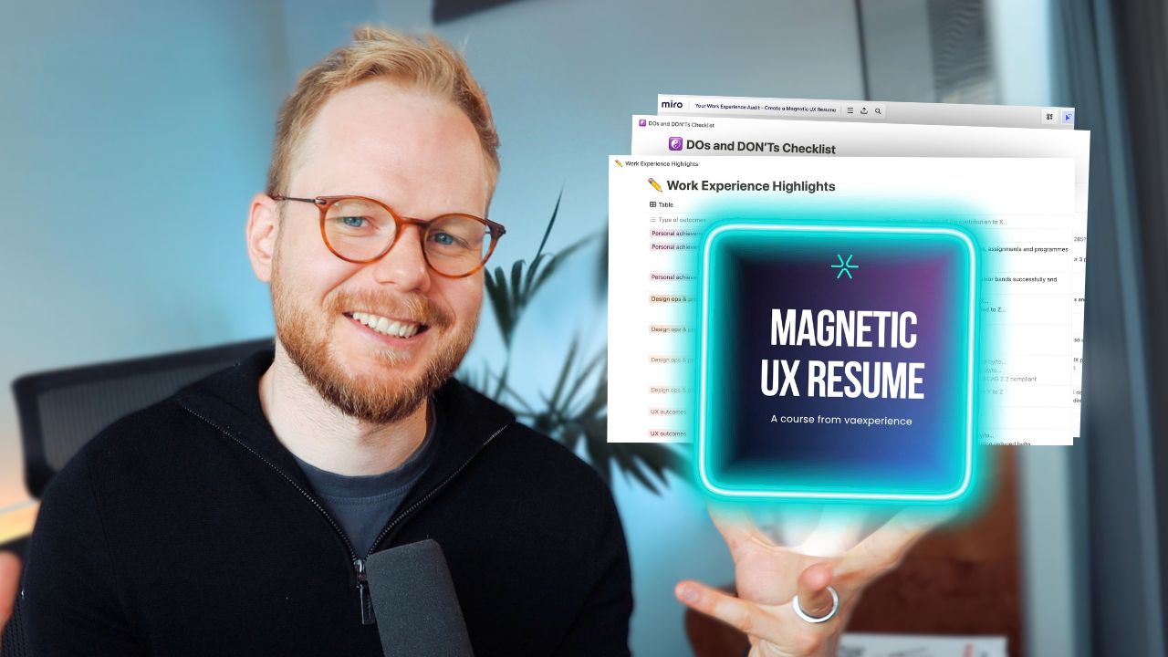 Create magnetic UX resume course from vaexperience