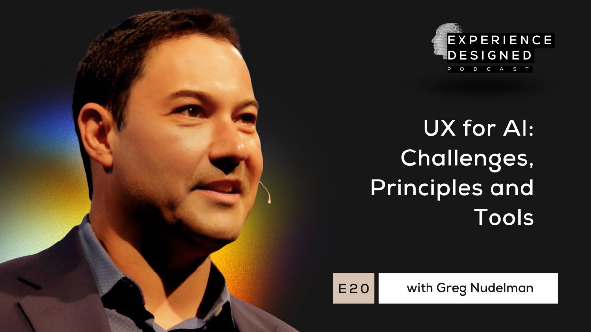 Greg Nudelman UX for AI podcast episode