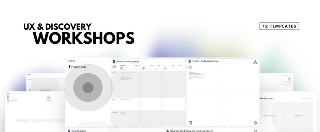 12 Workshop template examples for UX design and product discovery